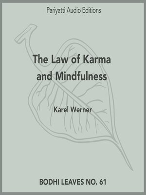 cover image of The Law of Karma and Mindfulness